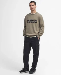 Otis Logo Crew Neck Sweatshirt, Brindle, M