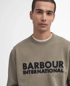 Otis Logo Crew Neck Sweatshirt, Brindle, M