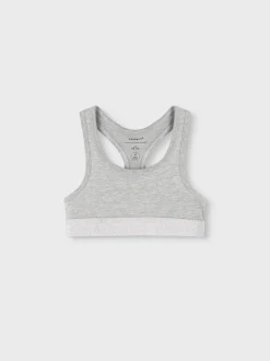 2-pak Bralette, Barely Pink/Grey, 116 cm