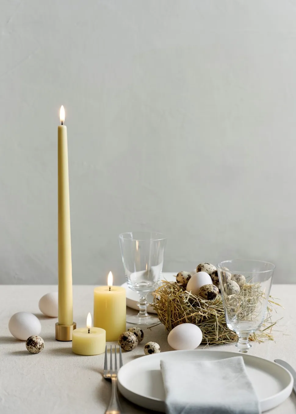 2-pak Lysestage, Matte Brass