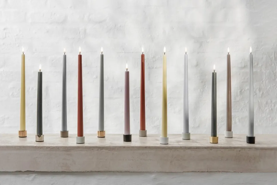 2-pak Lysestage, Matte Brass