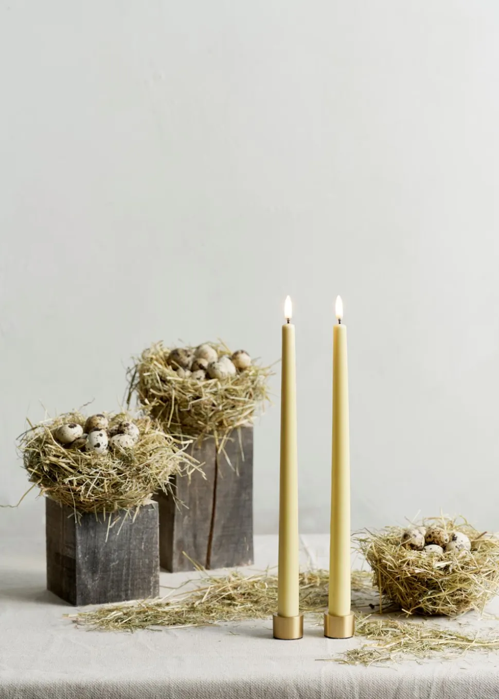 2-pak Lysestage, Matte Brass