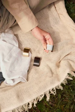 4-pak Servietringe, Champagne Guld