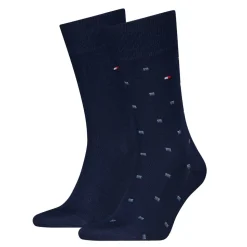 2-pak Strømper, Navy, 43-46