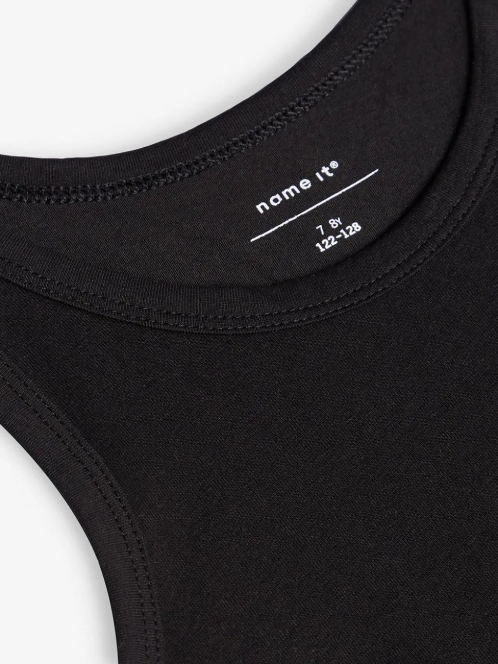 2-pak Tanktop, Black, 116 cm