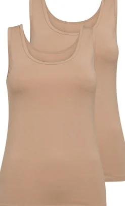 2-pak Tanktop, Nude, XL