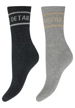 2-pak Tennissokker, Grey, 37/41