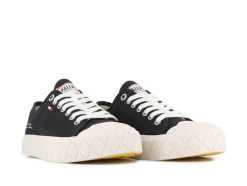 Palla Ace Canvas Sneakers, Black/White Cap Gray, 45