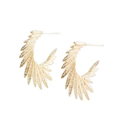 Palma Øreringe, Gold Plated