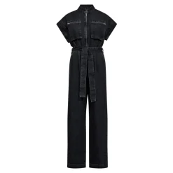 PancyCC Jeans Jumpsuit, Black, M