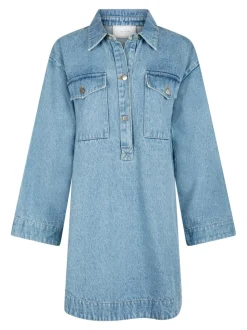 Paras Denim Kjole, Smoke Blue, 34