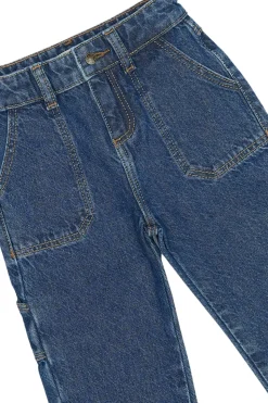 Parker Worker Jeans, Blue Denim, 104 cm