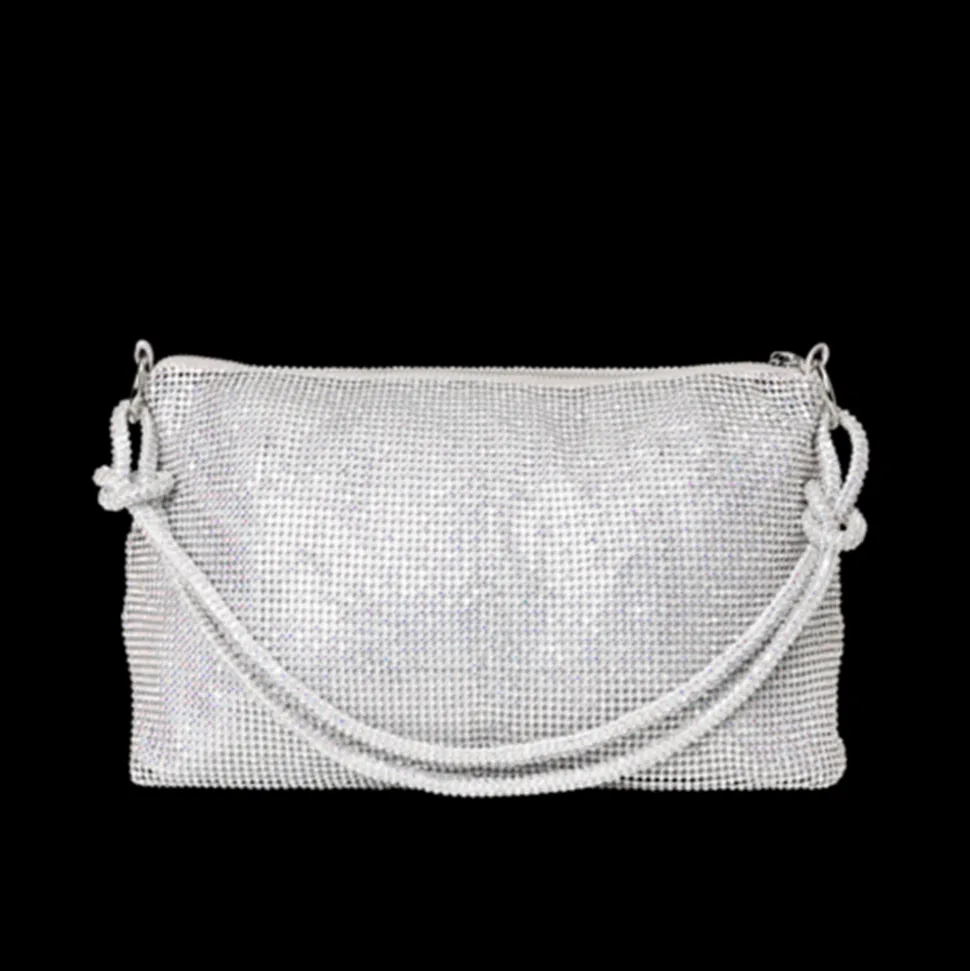 Party Night Skuldertaske, Sølv