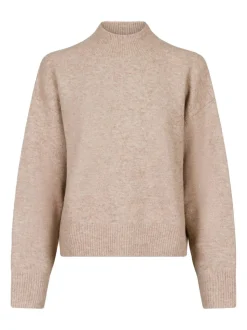 Paulina Striktrøje, Sand Melange, 38