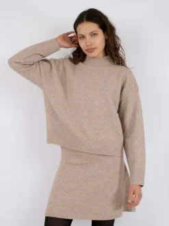 Paulina Striktrøje, Sand Melange, 38