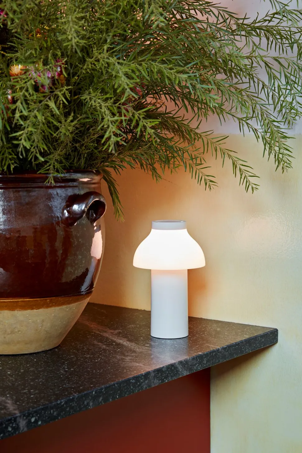 PC Portable Lampe, Cream White