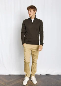 Pelle Regular Fit Striktrøje, Green, XL