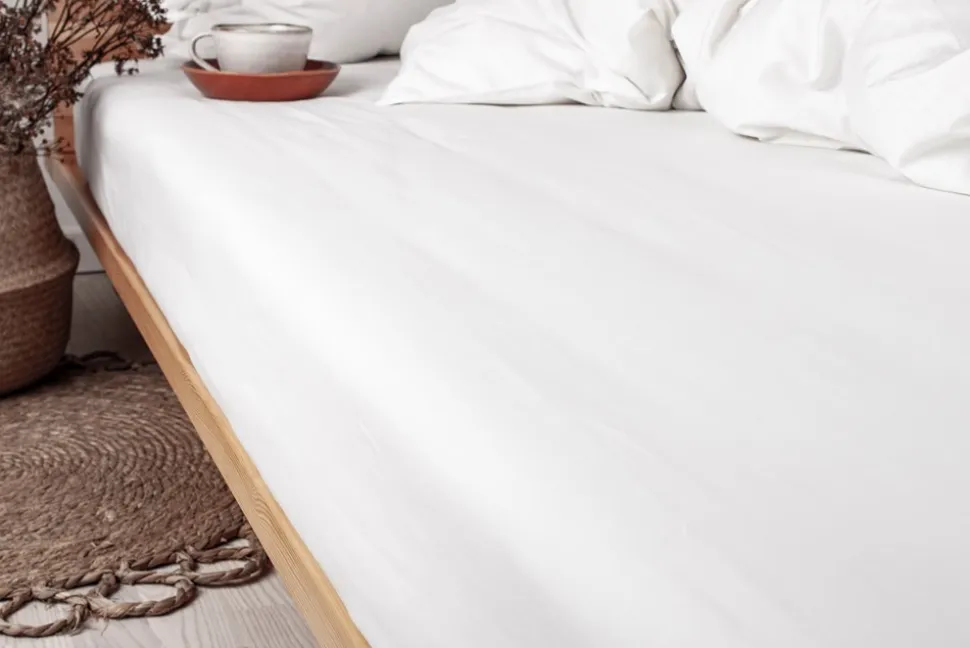 Percale Boxlagen, Hvid, 180x210 cm