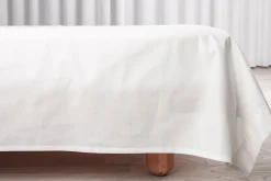 Percale Glat Lagen, Hvid, 150x260 cm