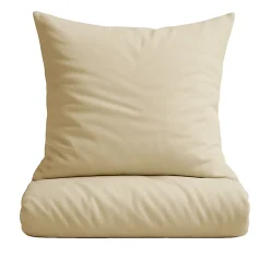 Percale Sengetøj, Mud, 140x200 cm