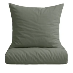 Percale Sengetøj, Olive, 140x220 cm