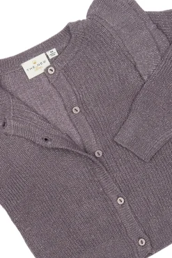 Perle Glitter Knit Cardigan, Gray Ridge, 110 cm