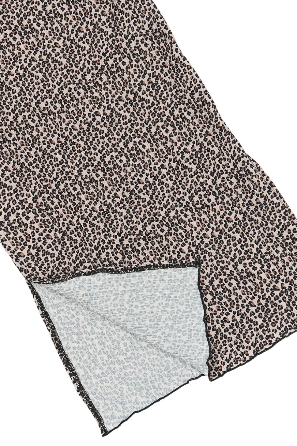 Pet Long Pleat Nederdel, Feather Gray AOP, 134-140