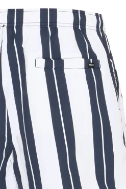Philip Stripe Badeshorts, Insignia Blue, XL