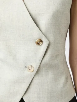 Philippe Melange Vest, Stone Melange, 40