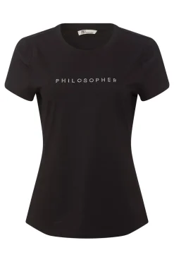 Philosopher T-shirt, Black, S