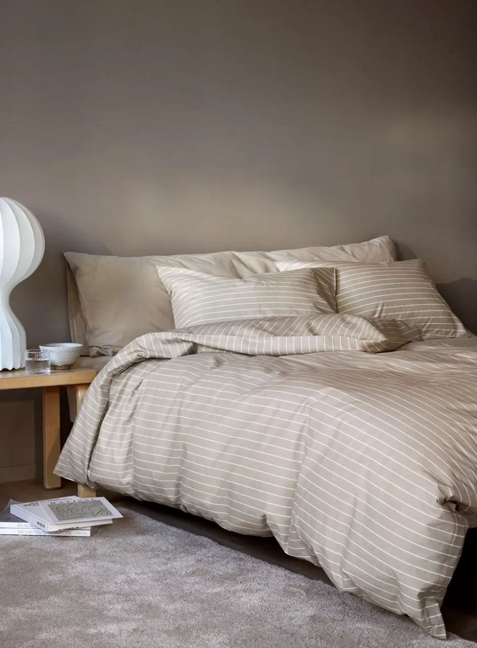 Pia Sengetøj, Beige, 140x220 cm