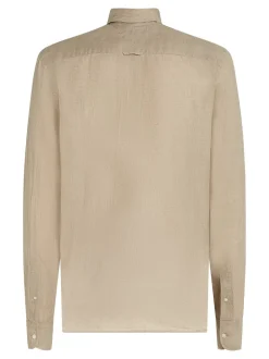 Pigment Dyed Solid Skjorte, Sandalwood, S