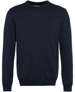 Pima Cotto Crew Neck Sweater, Navy, L