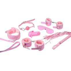 Pink Fluffy Bondagesæt