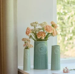 Pipanella Dot Oval Vase, Spruce