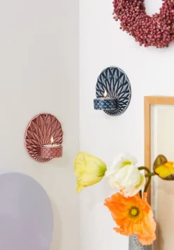 Pipanella Votive Væghængt Lysestage, Dusty Rose