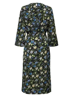 Piper Kjole, Black Hydrangea Flower, XS