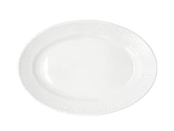 Plissé Serveringsfad, White, 19x28 cm