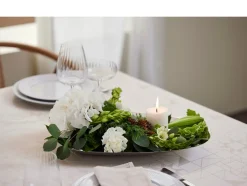 Plissé Tallerken, Hvid, Ø24 cm