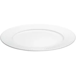 Plisse Middagstallerken, Hvid, Ø28 cm