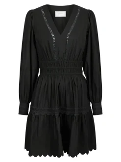 Polaris C Poplin Kjole, Black, 34