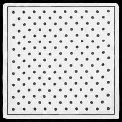 Polka Dot Tørklæde, Black/White