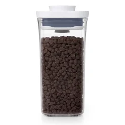 POP Container Kvadratisk Opbevaringsboks, Transparent/White, 500 ml