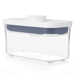 POP Container Rektangulær Opbevaringsboks, Transparent/White, 400 ml