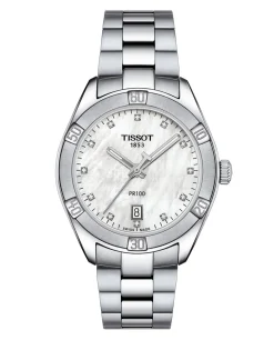 PR 100 Sport Chic T101.910.11.116.00 Dameur, Steel/White, 36 mm