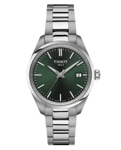 PR 100 T150.210.11.091.00 Dameur, Steel/Green, 34 mm
