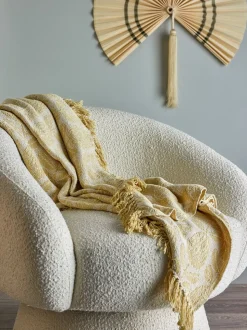 Pratello Plaid, Yellow, 130x155 cm