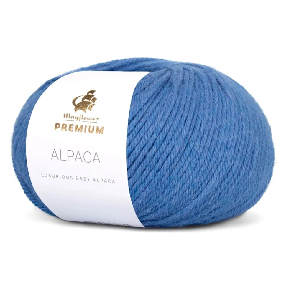 Premium Alpaca Garn, 013 Blå Hyacint, 50 g