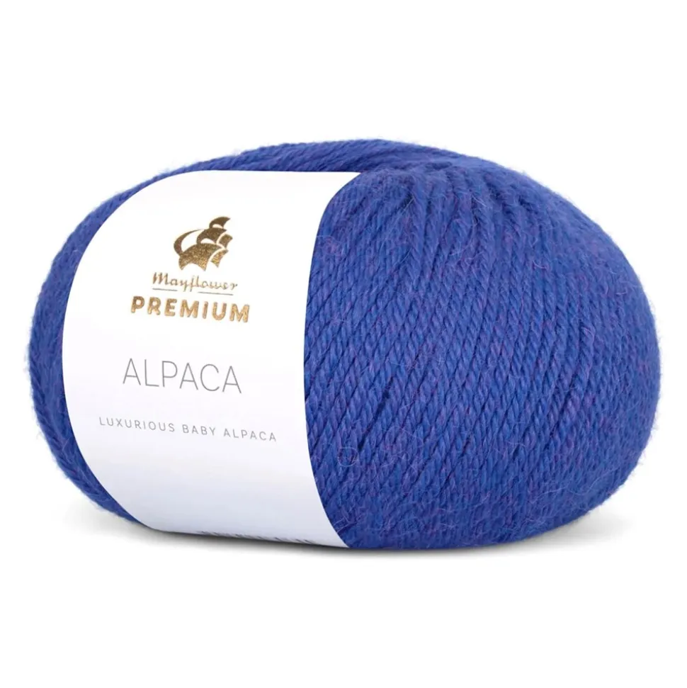 Premium Alpaca Garn, 014 Blå Lupin, 50 g