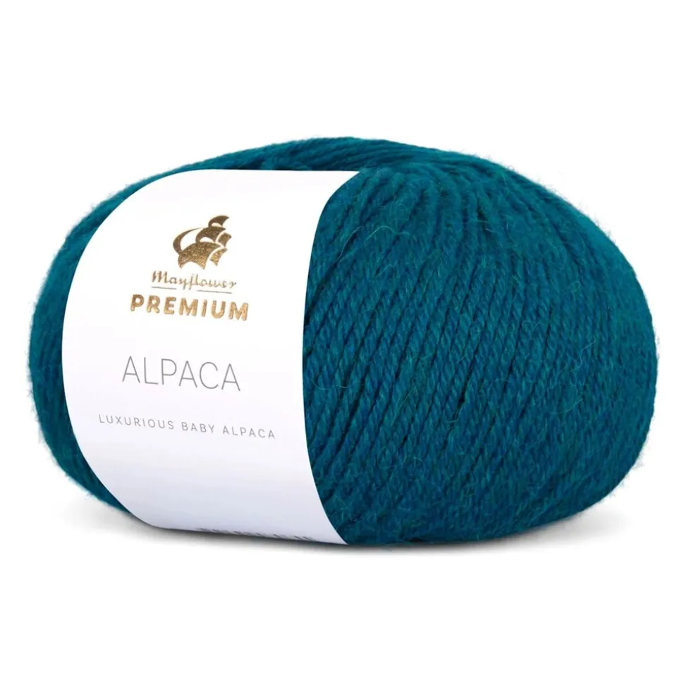 Premium Alpaca Garn, 027 Mørk Petroleum , 50 g